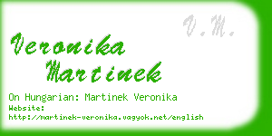 veronika martinek business card